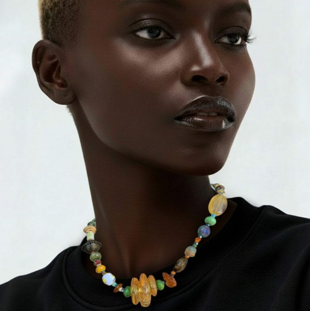 Colorful Handmade Beaded Necklace